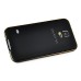 Detachable Aluminum Metal Bumper with Smooth Back Cover Case for Samsung Galaxy S5 - Black