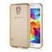 Detachable Aluminum Metal Bumper with Smooth Back Cover Case for Samsung Galaxy S5 - Gold