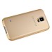 Detachable Aluminum Metal Bumper with Smooth Back Cover Case for Samsung Galaxy S5 - Gold