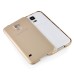 Detachable Aluminum Metal Bumper with Smooth Back Cover Case for Samsung Galaxy S5 - Gold