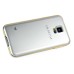 Detachable Aluminum Metal Bumper with Smooth Back Cover Case for Samsung Galaxy S5 - White