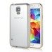 Detachable Aluminum Metal Bumper with Smooth Back Cover Case for Samsung Galaxy S5 - White