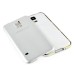 Detachable Aluminum Metal Bumper with Smooth Back Cover Case for Samsung Galaxy S5 - White