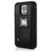 Detachable Bottle Opener Silicone and Plastic Hybrid Case with Built-in Stand  for Samsung Galaxy S5 G900 - Black