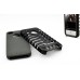 Detachable Dual-Tone Soft Silicone And Plastic Hard Case For iPhone 4/4S - Black