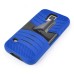 Detachable Dual - Tone TPU and PC Combo Hybrid Armor Hard Case Cover Stand Case Cover for Samsung Galaxy S5 G900 - Blue