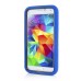 Detachable Dual - Tone TPU and PC Combo Hybrid Armor Hard Case Cover Stand Case Cover for Samsung Galaxy S5 G900 - Blue