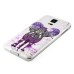 Diamond Embedded Thin Cartoon Elephant TPU Protective Case for Samsung Galaxy S5