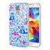 Diamond Embedded Thin Cartoon Owl and Leaves TPU Protective Case for Samsung Galaxy S5