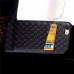 Diamond Rhombus Pattern Hard Case Cover With Card Slot for iPhone 6 / 6s - Black