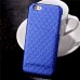 Diamond Rhombus Pattern Hard Case Cover With Card Slot for iPhone 6 / 6s - Blue