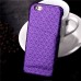 Diamond Rhombus Pattern Hard Case Cover With Card Slot for iPhone 6 / 6s - Purple