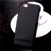 Diamond Rhombus Pattern Hard Case Cover With Card Slot for iPhone 6 / 6s Plus - Black