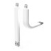 Distorted Supporting Hard 10 CM Lightning to USB Sync Data Transfer And Charging Cable  For Samsung Galaxy S3 / S4 / Note 2 - White