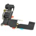 Dock Connector USB Charger Charging Port Headphone Jack Flex Cable Replacement Part For iPhone 5S - Black