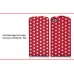 Dots Pattern Magnet Flip Leather Hard Case For iPhone 4S - Red