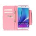 Drawing Pattern Magnetic Flip Wallet Leather Case for Samsung Galaxy Note 5 - Bowknot