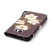 Drawing Pattern Magnetic Flip Wallet Leather Case for Samsung Galaxy Note 5 - Elegant White Flower