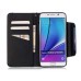 Drawing Pattern Magnetic Flip Wallet Leather Case for Samsung Galaxy Note 5 - Green Light Spot