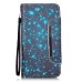 Drawing Pattern Magnetic Flip Wallet Leather Case for Samsung Galaxy Note 5 - Green Light Spot