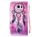 Drawing Pattern Magnetic Flip Wallet Leather Case for Samsung Galaxy Note 5 - Purple Dreamcatcher