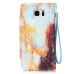 Drawing Pattern Magnetic Flip Wallet Leather Case for Samsung Galaxy Note 5 - Splash-Ink Pattern