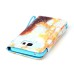 Drawing Pattern Magnetic Flip Wallet Leather Case for Samsung Galaxy Note 5 - Splash-Ink Pattern