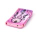 Drawing Pattern Magnetic Flip Wallet Leather Case for Samsung Galaxy S5 - Purple Dreamcatcher