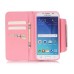 Drawing Pattern Magnetic Flip Wallet Leather Case for Samsung Galaxy S6 - Bowknot