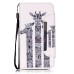 Drawing Pattern Magnetic Flip Wallet Leather Case for Samsung Galaxy S6 - Delineate Giraffe