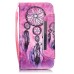 Drawing Pattern Magnetic Flip Wallet Leather Case for Samsung Galaxy S6 - Purple Dreamcatcher