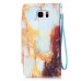 Drawing Pattern Magnetic Flip Wallet Leather Case for Samsung Galaxy S6 - Splash-Ink Pattern