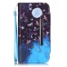 Drawing Pattern Magnetic Flip Wallet Leather Case for Samsung Galaxy S6 - Wonderful Night Sky