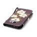 Drawing Pattern Magnetic Flip Wallet Leather Case for Samsung Galaxy S7 Edge G935 - Elegant White Flower