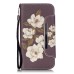 Drawing Pattern Magnetic Flip Wallet Leather Case for Samsung Galaxy S7 Edge G935 - Elegant White Flower