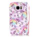 Drawing Pattern Magnetic Flip Wallet Leather Case for Samsung Galaxy S7 G930 - Colorful Merry-Go-Round