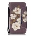 Drawing Pattern Magnetic Flip Wallet Leather Case for Samsung Galaxy S7 G930 - Elegant White Flower