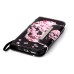 Drawing Pattern Magnetic Flip Wallet Leather Case for Samsung Galaxy S7 G930 - Pink Flower Skeleton