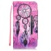 Drawing Pattern Magnetic Flip Wallet Leather Case for iPhone 6s Plus - Purple Dreamcatcher