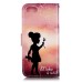 Drawing Printed A Kid  Make a wish PU Leather Flip Wallet Stand Case With Card Slots for iPhone 7 Plus