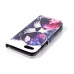 Drawing Printed Artistical Cat PU Leather Flip Wallet Stand Case With Card Slots for iPhone 7