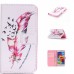 Drawing Printed Colorful Feather PU Leather Flip Wallet Case for Samsung Galaxy S5 - SM-G900