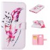 Drawing Printed Colorful Feather PU Leather Flip Wallet Case for Samsung Galaxy S6 SM-G9200