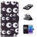 Drawing Printed Cute Eyes PU Leather Flip Wallet Case for Samsung Galaxy Note5 SM-N920