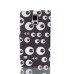 Drawing Printed Cute Eyes PU Leather Flip Wallet Case for Samsung Galaxy S5 - SM-G900