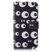 Drawing Printed Cute Eyes PU Leather Flip Wallet Case for Samsung Galaxy S6 SM-G9200
