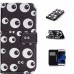 Drawing Printed Cute Eyes PU Leather Flip Wallet Case for Samsung Galaxy S7 G930