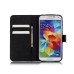 Drawing Printed Life is not about waiting PU Leather Flip Wallet Case for Samsung Galaxy S5 - SM-G900