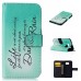 Drawing Printed Life is not about waiting PU Leather Flip Wallet Case for Samsung Galaxy S6 SM-G9200