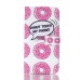 Drawing Printed Pink Doughnut PU Leather Flip Wallet Case for Samsung Galaxy Note5 SM-N920